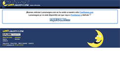 Desktop Screenshot of lunajuegos.com