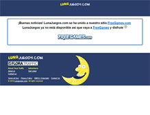 Tablet Screenshot of lunajuegos.com